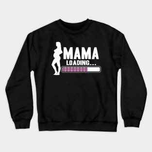 Cute Mom To Be Loading Mother Newborn Baby Pregnancy Pregnant Crewneck Sweatshirt